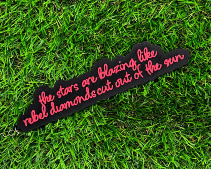 Read My Mind XL The Killers Inspired Keychain with "The Stars Are Blazing Like Rebel Diamonds Cut Out Of The Sun" Lyrics - Image 4