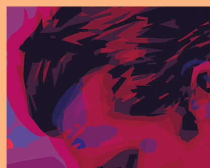 Low Poly Brandon Flowers - Inspired by The Killers Poster Art Print - Image 4