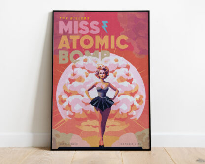 Miss Atomic Bomb - Inspired by The Killers 1950s Style Poster Art Print