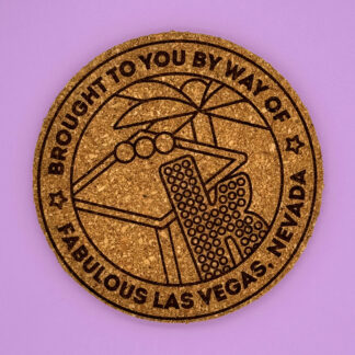 Brought To You By Fabulous Las Vegas - Cork Coaster Inspired By The Killers