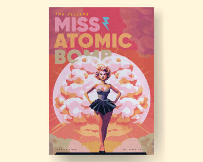 Miss Atomic Bomb - Inspired by The Killers 1950s Style Poster Art Print - Image 2