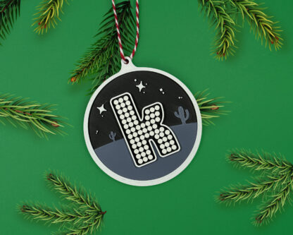 K Desert Christmas Tree Decoration Inspired By The Killers (4 Pack)