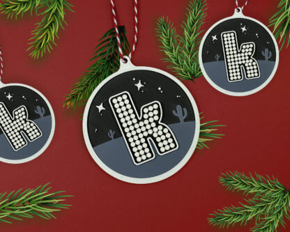 K Desert Christmas Tree Decoration Inspired By The Killers (4 Pack) - Image 4