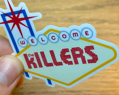 The Killers Inspired Welcome to Las Vegas Sticker - Vinyl Decal for Laptops, Phones, Notebooks - Image 2