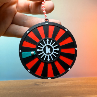 The Killers Christmas Ornament - Rebel Diamonds Roulette Wheel Decoration