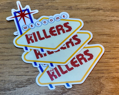 The Killers Inspired Welcome to Las Vegas Sticker - Vinyl Decal for Laptops, Phones, Notebooks - Image 4