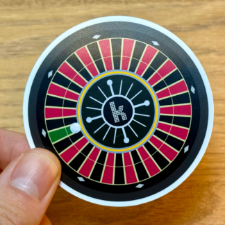 The Killers Vinyl Sticker - Roulette Wheel Art for Laptops & Phones