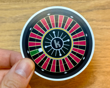 The Killers Vinyl Sticker - Roulette Wheel Art for Laptops & Phones