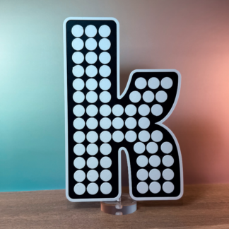 The Killers K Logo Wall Art - 3D Printed Music Decor Gift