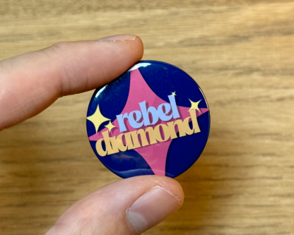 Rebel Diamond Button Pin Badge - 38mm The Killers Music Accessory