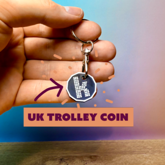 The Killers Trolley Coin Keyring - Durable Keychain Accessory for Hassle-Free Shopping