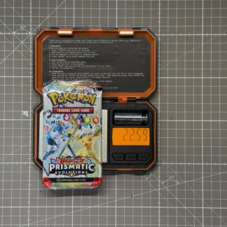 ~22.59g Pokémon TCG Prismatic Evolutions Booster Pack – Weighed, Sealed