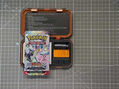 ~22.63g Pokémon TCG Prismatic Evolutions Booster Pack – Weighed, Sealed
