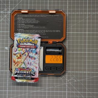 ~22.65g Pokémon TCG Prismatic Evolutions Booster Pack – Weighed, Sealed