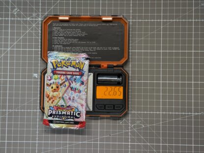 ~22.65g Pokémon TCG Prismatic Evolutions Booster Pack – Weighed, Sealed