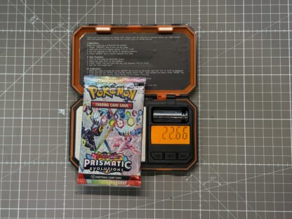 ~22.66g Pokémon TCG Prismatic Evolutions Booster Pack – Weighed, Sealed