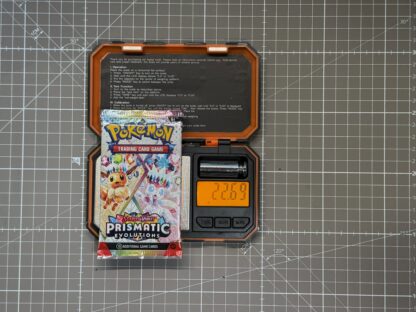 ~22.69g Pokémon TCG Prismatic Evolutions Booster Pack – Weighed, Sealed