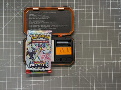 ~22.70g Pokémon TCG Prismatic Evolutions Booster Pack – Weighed, Sealed, HEAVY
