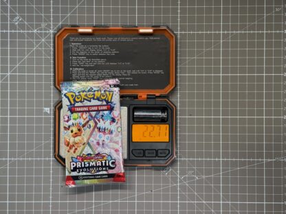 ~22.71g Pokémon TCG Prismatic Evolutions Booster Pack – Weighed, Sealed, HEAVY
