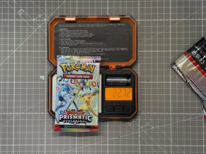~22.72g Pokémon TCG Prismatic Evolutions Booster Pack – Weighed, Sealed, HEAVY