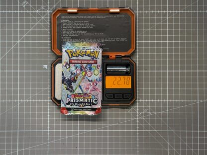 ~22.78g Pokémon TCG Prismatic Evolutions Booster Pack – Weighed, Sealed, HEAVY