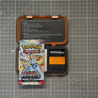 ~22.79g Pokémon TCG Prismatic Evolutions Booster Pack – Weighed, Sealed, HEAVY