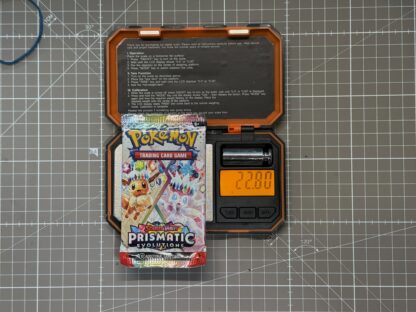 ~22.80g Pokémon TCG Prismatic Evolutions Booster Pack – Weighed, Sealed, HEAVY