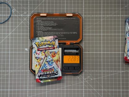 ~22.83g Pokémon TCG Prismatic Evolutions Booster Pack – Weighed, Sealed, HEAVY