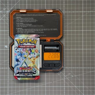 ~22.86g Pokémon TCG Prismatic Evolutions Booster Pack – Weighed, Sealed, HEAVY