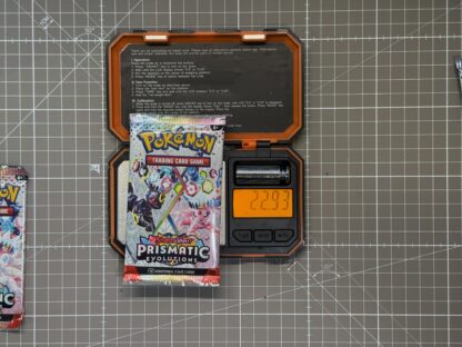 ~22.93g Pokémon TCG Prismatic Evolutions Booster Pack – Weighed, Sealed, HEAVY