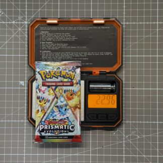 ~22.96g Pokémon TCG Prismatic Evolutions Booster Pack – Weighed, Sealed, HEAVY